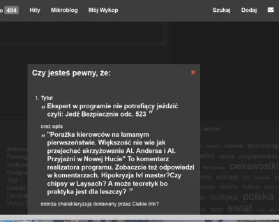 CzystaMaestria - #wykop #problem 



Jest tu jakiś mądrzejszy ode mnie i wie jak zatw...