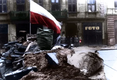 bart16 - Powstanie Warszawskie w kolorze.Obrazki kolorowane własnoręcznie w fotoszopi...