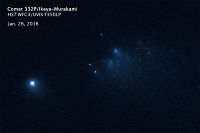 Elthiryel - Zdjęcia rozpadającej się komety zrobione przez Teleskop Hubble'a przedsta...