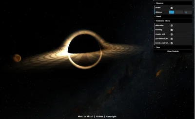 regis3 - Wizualizacja czarnej dziurki (raytracing).

http://oseiskar.github.io/blac...