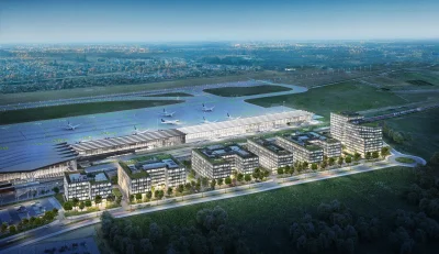 L.....m - Dziś ogłaszają przetarg na budowę pierwszego biurowca Airport City w Gdańsk...