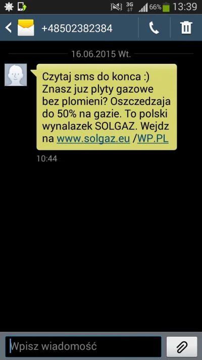 R.....s - Tez dostaliscie? Ciekawe skąd mają mój numer #solgaz #zajebisteplytybezplom...