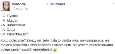 szcz33pan - Tak niestety najczęściej wygląda studiowanie. Byle łatwiej, byle przyjemn...