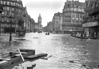 myrmekochoria - Powódź w Paryżu, Francja 1910.

"Wielka Powódź w Paryżu miała miejs...
