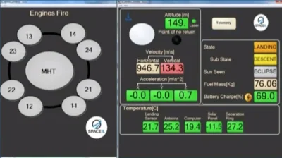 maver - Ostatni zrzut z telemetrii z lądownika. 149 metrów nad powierzchnią.

#spac...