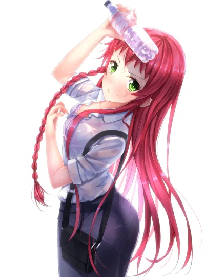 Azur88 - #randomanimeshit #anime #hatarakumaousama #yusaemi #longhair #redhair #green...