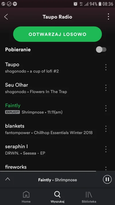 n.....r - @frifinker: włącz sobie radio utworu na Spotify, będzie pelno takich kawałk...