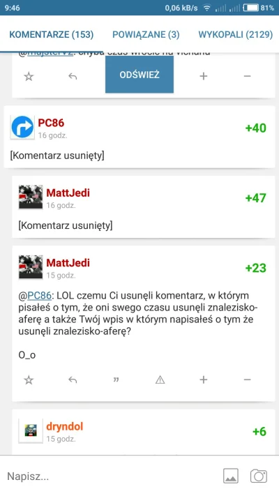 F.....s - tyle w temacie (⌐ ͡■ ͜ʖ ͡■)
tak czy siak pozdro dla @MattJedi @PC86 
śpiesz...