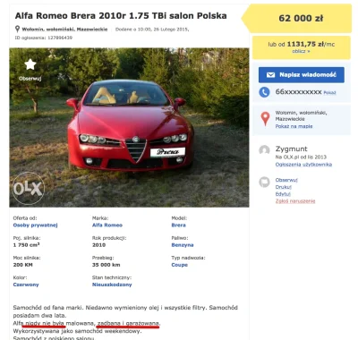 m4kb0l - HEHE #motoryzacja #samochody #olx #alfaromeo #alfaholicy