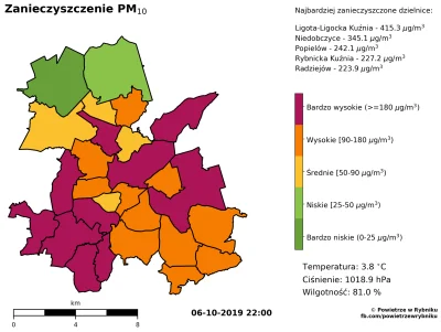 2403 - Ładnie tam macie w #rybnik, w jednej dzielnicy 800% przekroczone, a to dopiero...