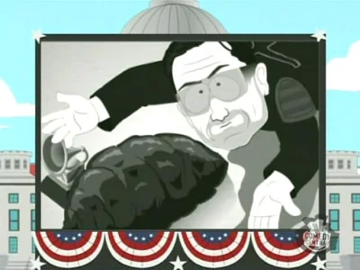 plnk - @groove_pl: Bono kojarzy mi się głównie z jego "występem" w "South Park". ( ͡°...