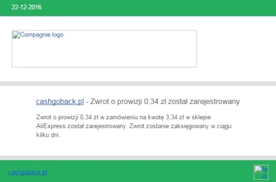 trollasek - @cashgoback_pl: grafika w mailach przychodzących o zarejestrowanym cashba...