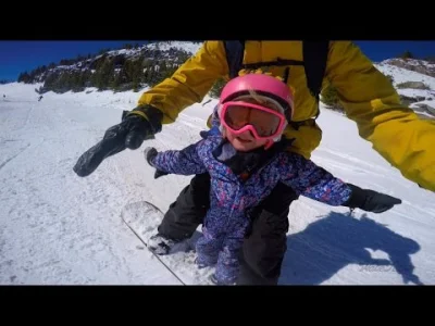XpedobearX - Nie takie rzeczy można z dzieckiem na snowboardzie wyprawiać ( ͡° ͜ʖ ͡°)...