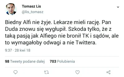 B.....u - Jeżeli komuś się nie chce wchodzić na profil tej hieny, to załączam screen.