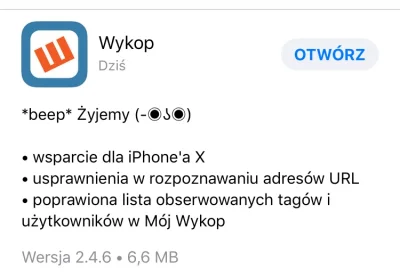 Kaloryfere - Po roku od premiery iPhone'a X Wykop dodaje wsparcie!
( ͡° ͜ʖ ͡°)

#ios ...