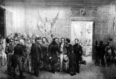 sznaps82 - XIX-wieczna grafika przedstawiająca scenę powitania polskich emigrantów w ...