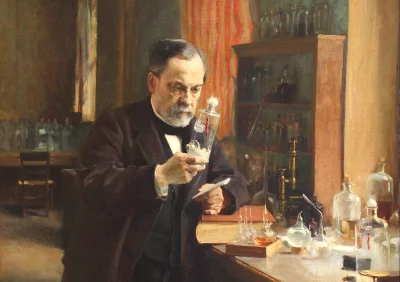 Gneissenau - Ludwik Pasteur znajdował się raz na przyjęciu wydanym na jego cześć. Na ...
