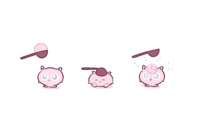 e.....1 - #pokemon #kjut #cute #japan #art #pink #jigglypuff #kawaii #icecream #awww