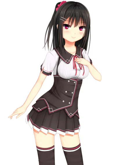 Azur88 - #randomanimeshit #anime #originalcharacter #schoolgirl #kurokami #zakolanowk...