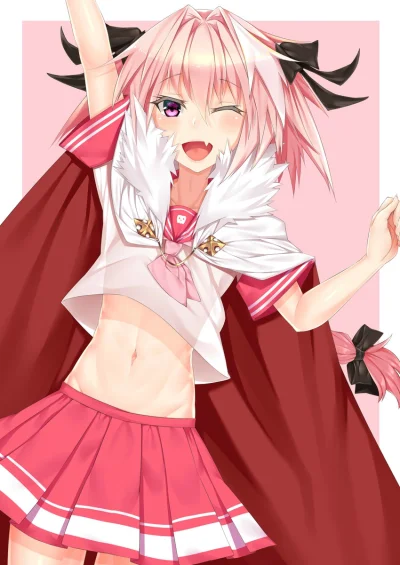 Smuffiasty - #randomanimeshit #astolfo #fate #fateapocrypha #crossdressing #schoolgir...