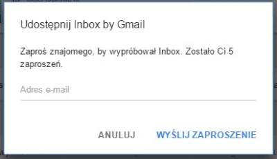 IreuN - Mirki dostałem kolejne zaproszenia do #google #inbox tym razem mam do rozdani...