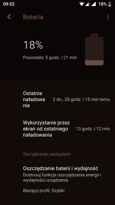 GrubyRozowyKot - Jakby ktoś był ciekawy jak trzyma bateria w #redminote4 z #lineageos...