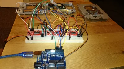 mielonkazdzika - Moj pierwszy projekt #arduino i od razu mini maszynka #cnc teraz zos...