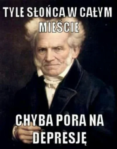 dziewczynaszamana - Z okazji pięknej pogody Pan #schopenhauer