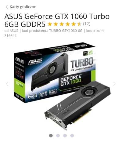 DESiGNER86 - Kopie ktoś na Asus 1060 6GB Turbo ? .Jak się sprawuje w kryteriach mocy/...