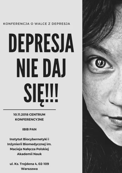 AgencjaSeeNow - W dniu 10.11.2018 organizujemy konferencję na temat depresji. Plan ko...