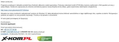 Shewie - Drogi @X-KOM chciałem członkom swojej rodziny sprezentować dwa laptopy, jede...