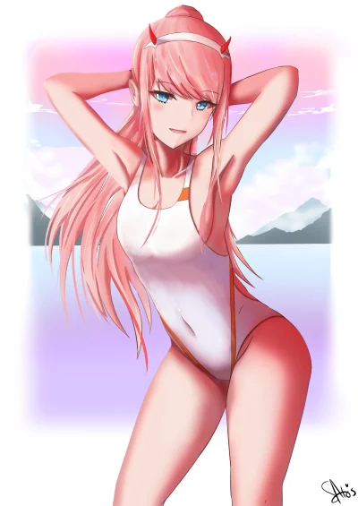 bakayarou - #randomanimeshit #darlinginthefranxx #zerotwo #swimsuit #