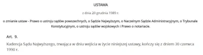 Thorkill - Strona tytułowa ustawy z 20.12 1989 r. wygaszającej m.in kadencje wszystki...