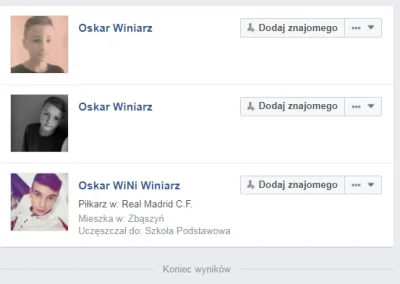 F.....y - @Matis611: na fb są tylko 3 profile odpowiadające imieniu i nazwisku "Oskar...