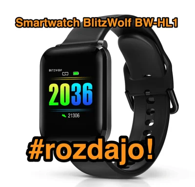 imlmpe - Cena na Smartwatch BlitzWolf BW-HL1 spadła z $49,99 na $19,99
Z tej okazji ...