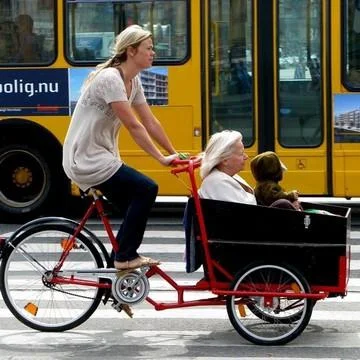 johanlaidoner - Te rowery transportowe są bardzo popularne w Danii.