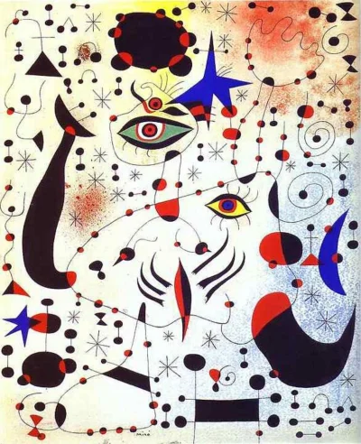 caprimulgus - Joan Miro - kataloński malarz, ceramik i rzeźbiarz tworzący w nurtach s...