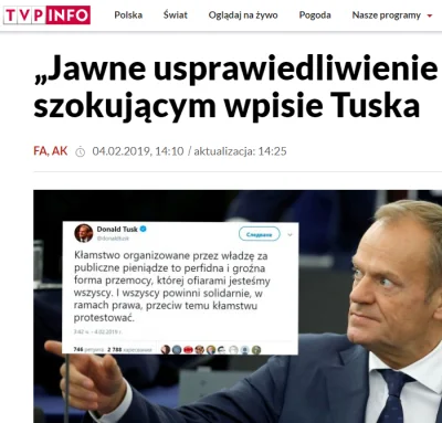 the_one001 - Tvp info przedstawia twitterowy wpis D. Tuska pokazując go w... rosyjski...