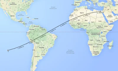 docento - @MAti_gca: Google Maps prostą linię między dwoma punktami na ziemi koryguje...