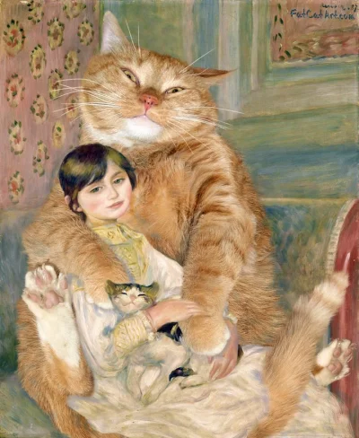 szczesliwapatelnia - > Julie Manet z kotem, Pierre-August Renoir

@grussdi: ( ͡° ͜ʖ...