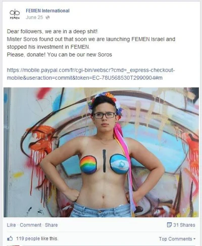 Diamonddog - @Amadeo: Tak... Wspiera organizacje antyizraelskie, ale jak Femen wjecha...