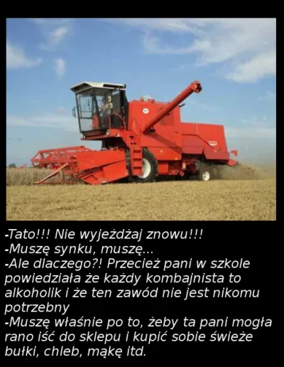 janek_kombajnista - #rolnictwo #humorobrazkowy #heheszki #bekaztransa