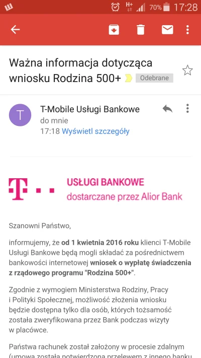 alyaoo - Cooo ja właśnie przeczytałam xD 

#tmobileuslugibankowe #500zlnadziecko