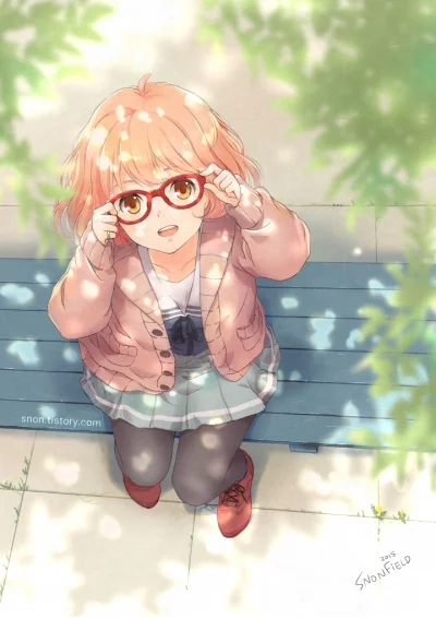 x.....c - #randomanimeshit #miraikuriyama #kyoukainokanata #meganekko #rajstopyanime