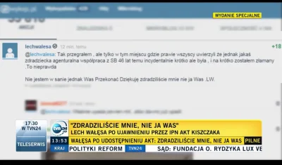 mrbarry - @FaktyTVN: Mogło tak być, że o 12:50 (wpis Leszke o 12:31) nie zamazaliście...