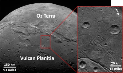 sznaps82 - Obszar Vulcan Planitia na Charonie zarejestrowany kamerą LORRI sondy New H...