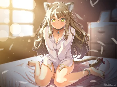 Meister431 - #randomanimeshit #kemonomimi #neko #art autor- #kimurashuuichi
Jak spać...