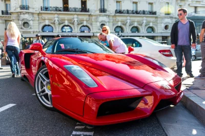 nnn - Czerwone Ferrari Enzo w Monaco #carporn #carboners