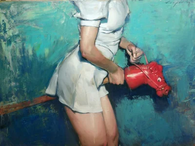 panidoktorodarszeniku - Malcolm T. Liepke
Red Rocker, 2014, olej na płótnie, 86 x 11...