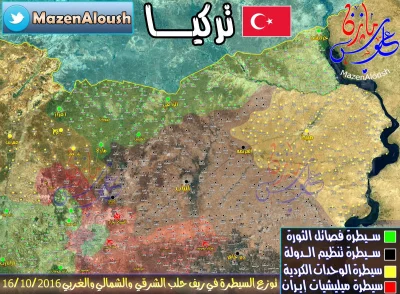 60groszyzawpis - Sytuacja na północy Syrii, przy granicy z Turcją, po tym jak pro-tur...